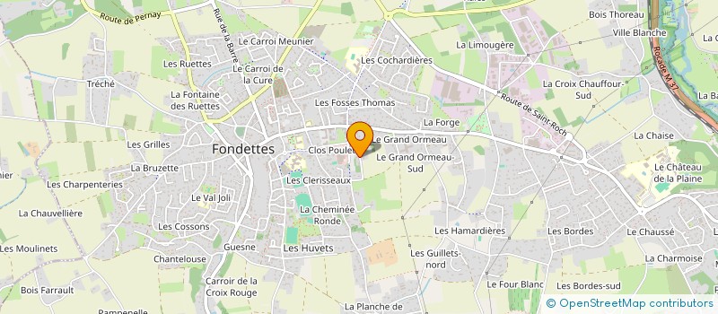 localisation de l'entreprise LA GRANGE AUX SOLDES à FONDETTES