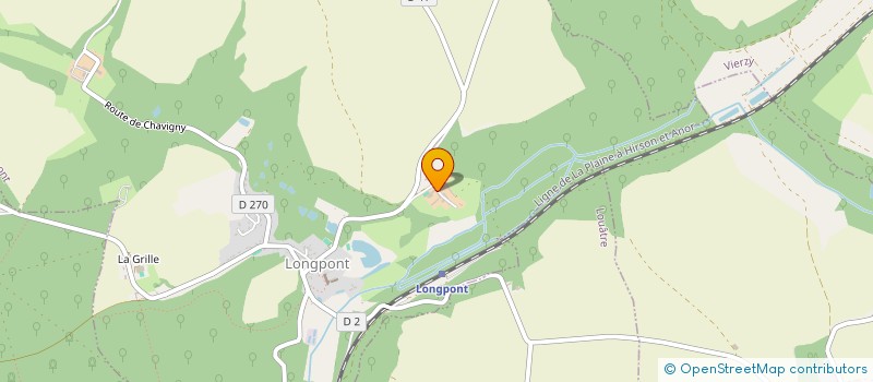 localisation de l'entreprise LA GRANGE AUX VIVIERS  LONGPONT
