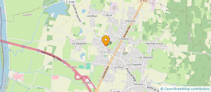 localisation de l'entreprise LA GRANGE BERIE  FEILLENS