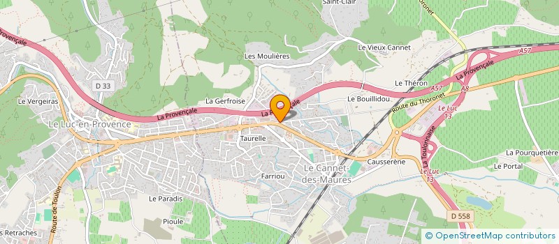 localisation de l'entreprise LA GRANGE BIO à LE CANNET-DES-MAURES