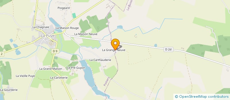 localisation de l'entreprise LA GRANGE BLANCHE  SAINT-GERMAIN