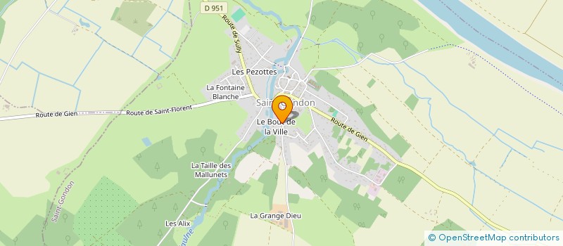 localisation de l'entreprise LA GRANGE BSM  SAINT-GONDON