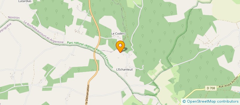 localisation de l'entreprise LA GRANGE COMMUNE  SAINTE-CROIX-DE-MAREUIL