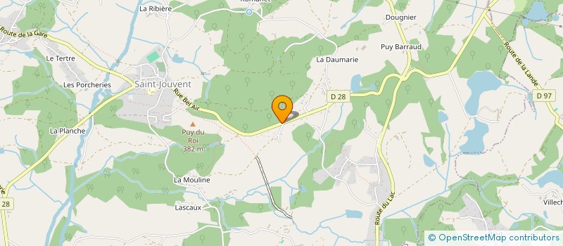 localisation de l'entreprise LA GRANGE D'ALICE ET GASTON à SAINT-JOUVENT