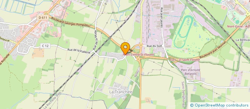 localisation de l'entreprise LA GRANGE D'ANCHAIS à NIORT