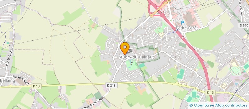 localisation de l'entreprise LA GRANGE D'AUBRICUM  AUBRY-DU-HAINAUT