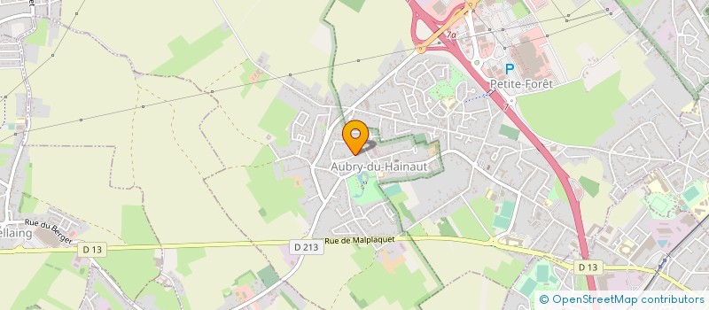 localisation de l'entreprise LA GRANGE D'AUBRY  AUBRY-DU-HAINAUT