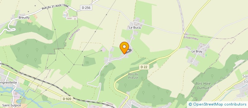 localisation de l'entreprise LA GRANGE DE BEN  ENVERMEU