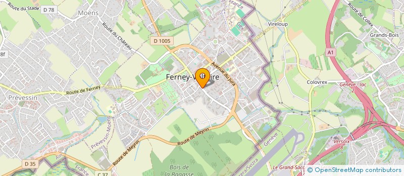 localisation de l'entreprise LA GRANGE DE CANDINE à FERNEY-VOLTAIRE