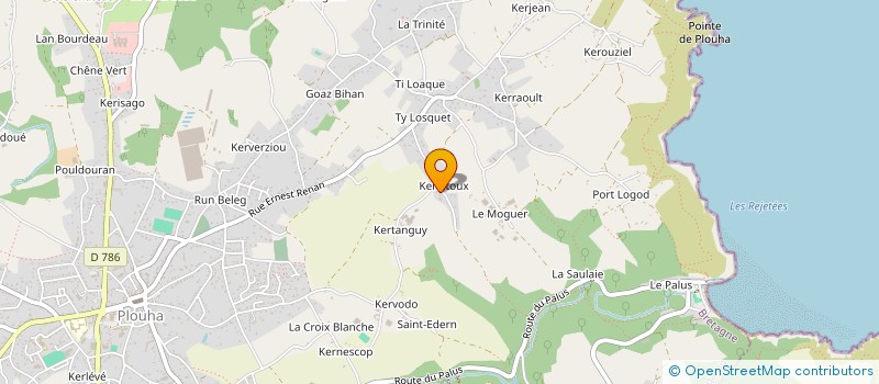 localisation de l'entreprise LA GRANGE DE CHAMONT  PLOUHA