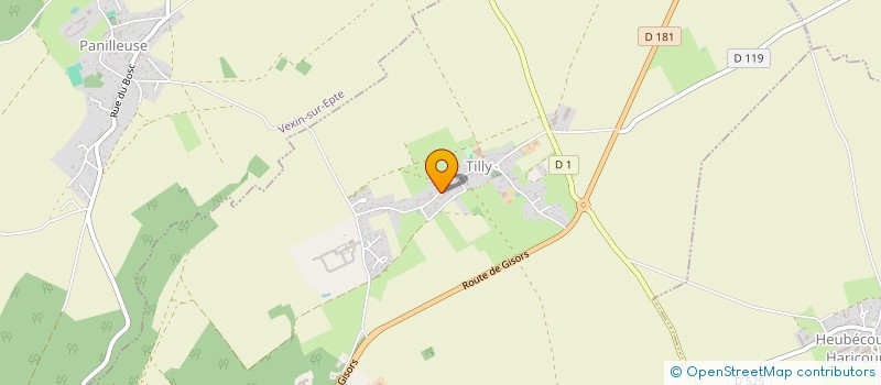 localisation de l'entreprise LA GRANGE DE FONTENAY  VEXIN-SUR-EPTE