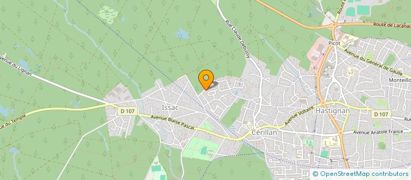 localisation de l'entreprise LA GRANGE DE FRAINEAU  SAINT AUBIN DE MEDOC