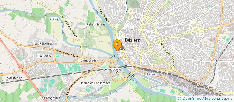 localisation de l'entreprise LA GRANGE DE K à BEZIERS