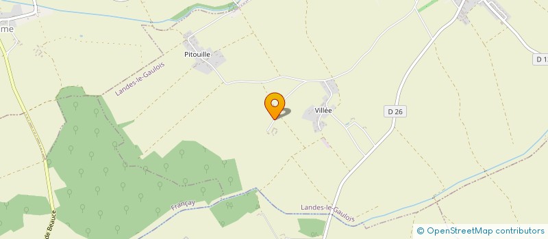 localisation de l'entreprise LA GRANGE DE LA CUEILLAS  LANDES LE GAULOIS