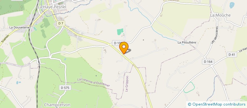 localisation de l'entreprise LA GRANGE DE LA LANDE  LA LUCERNE D'OUTREMER