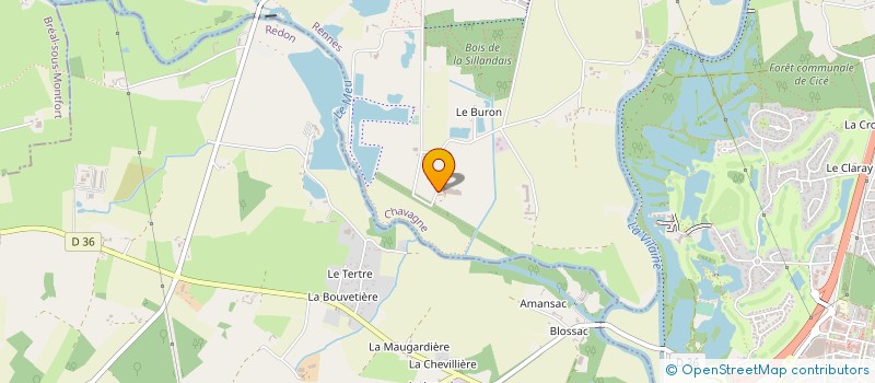 localisation de l'entreprise LA GRANGE DE LESNELAY  CHAVAGNE