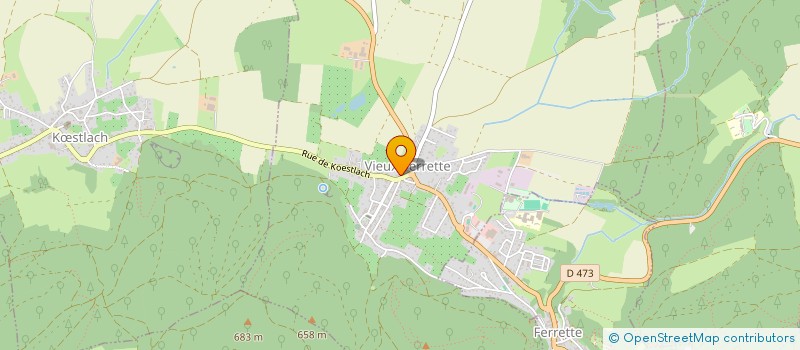 localisation de l'entreprise LA GRANGE DE MARIE  VIEUX-FERRETTE