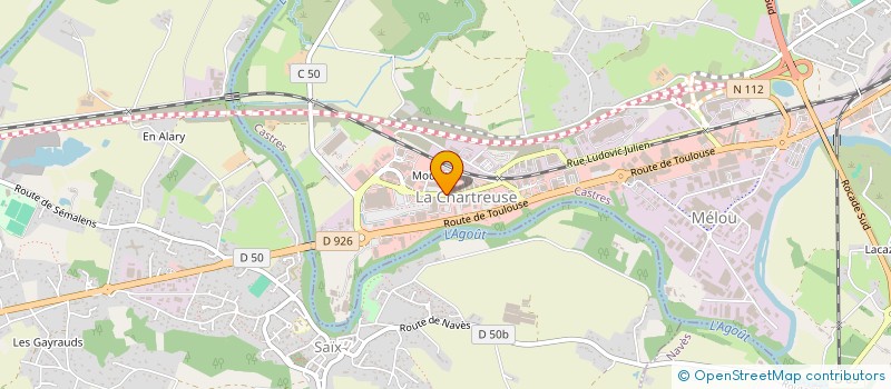 localisation de l'entreprise LA GRANGE DE MOULET  CASTRES