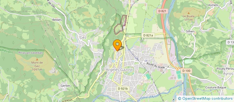 localisation de l'entreprise LA GRANGE DE PAN  ESTAING