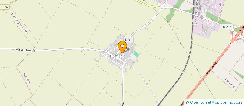 localisation de l'entreprise LA GRANGE DE REMPARTS  POMACLE