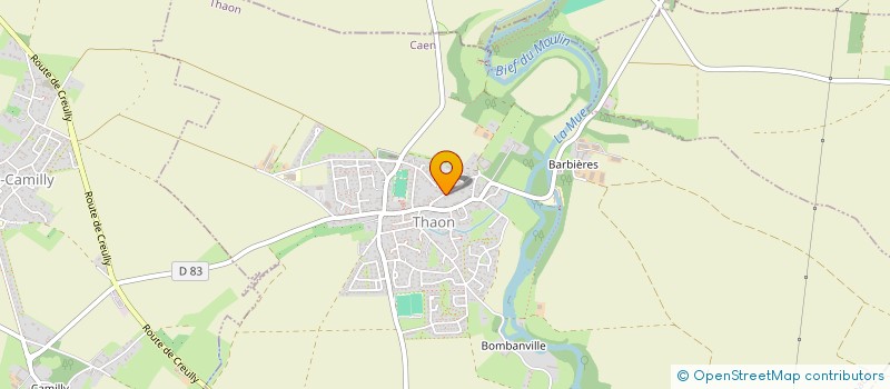 localisation de l'entreprise LA GRANGE DE THAON  THAON