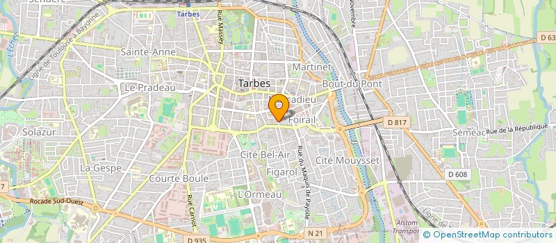 localisation de l'entreprise LA GRANGE DES 2 S  TARBES