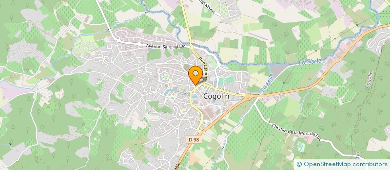 localisation de l'entreprise LA GRANGE DES AGAPES  COGOLIN