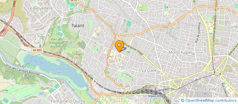 localisation de l'entreprise LA GRANGE DES BOUCHOTS à DIJON