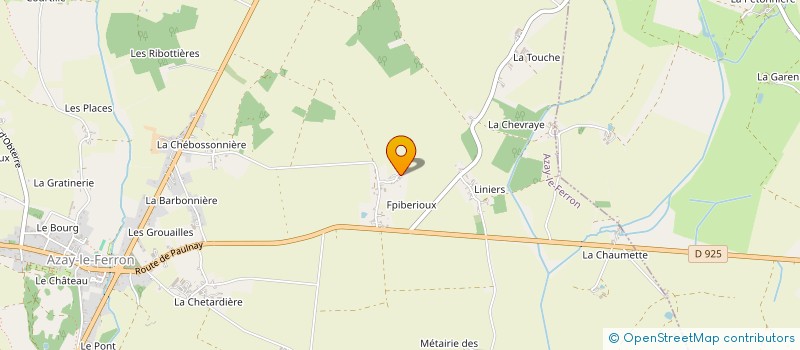 localisation de l'entreprise LA GRANGE DES DAMES à AZAY-LE-FERRON
