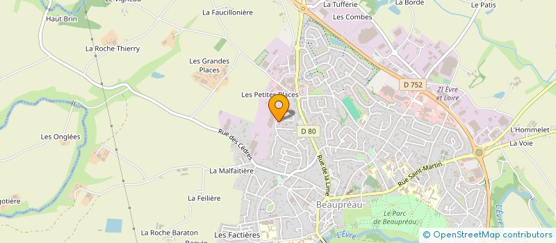 localisation de l'entreprise LA GRANGE DES MAUGES à BEAUPREAU-EN-MAUGES
