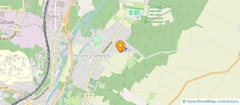 localisation de l'entreprise LA GRANGE DES NOYERS  MORIGNY-CHAMPIGNY