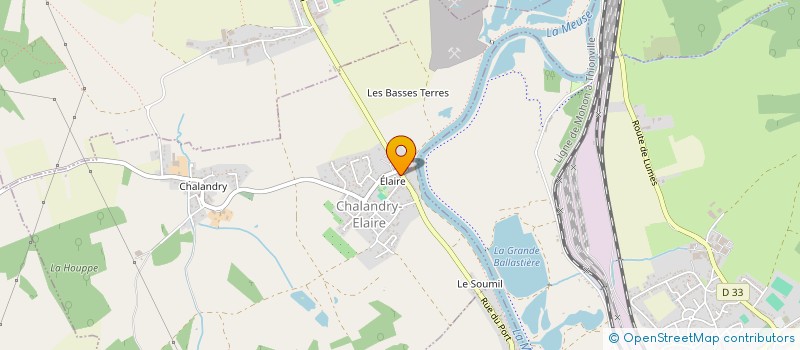 localisation de l'entreprise LA GRANGE DES P'TITS LOUPS  CHALANDRY-ELAIRE