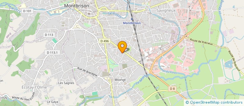 localisation de l'entreprise LA GRANGE DES PAYSANS à MONTBRISON