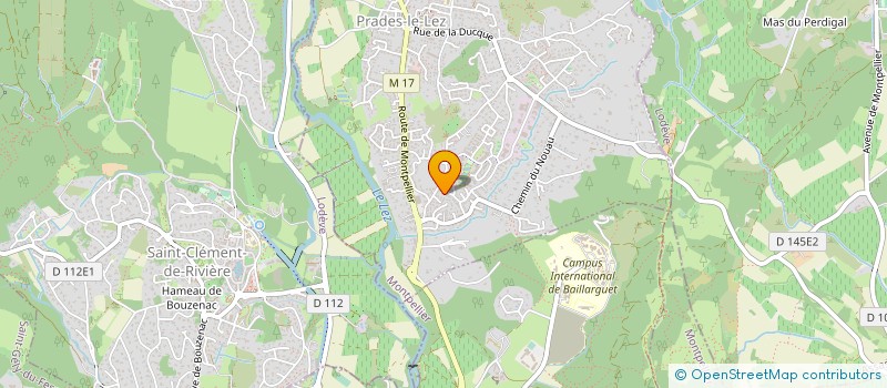 localisation de l'entreprise LA GRANGE DES PINS  PRADES-LE-LEZ