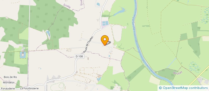 localisation de l'entreprise LA GRANGE DES RUETTES à TIERCE