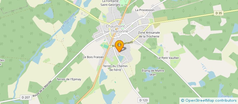 localisation de l'entreprise LA GRANGE DES SENS  CHAUMONT-SUR-THARONNE