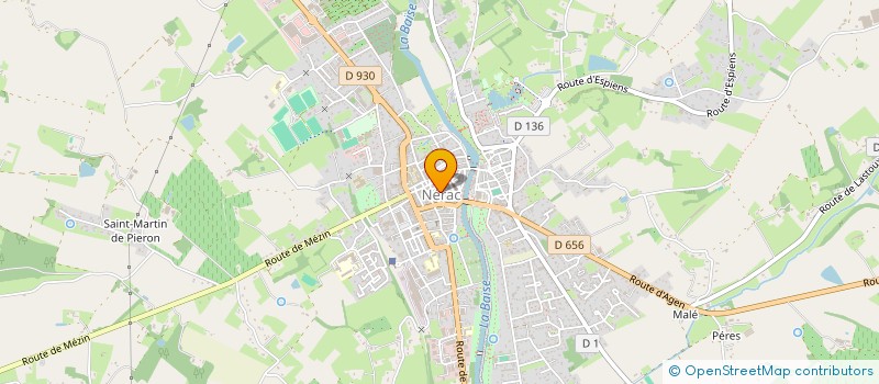 localisation de l'entreprise LA GRANGE DES TEMPLIERS  NERAC