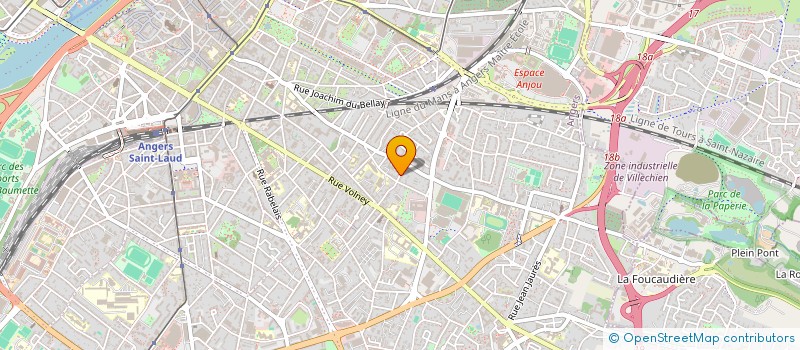 localisation de l'entreprise LA GRANGE DESMAZIERES à ANGERS