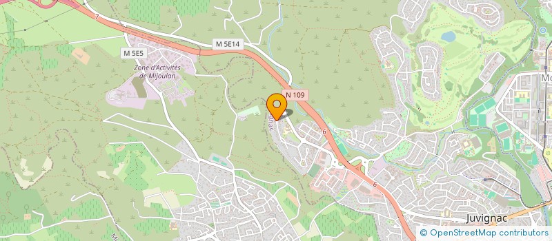 localisation de l'entreprise LA GRANGE DMC  JUVIGNAC