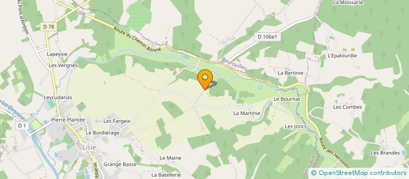 localisation de l'entreprise LA GRANGE DU BOST  MONTAGRIER