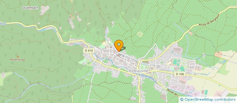 localisation de l'entreprise LA GRANGE DU COUVENT  RIBEAUVILLE