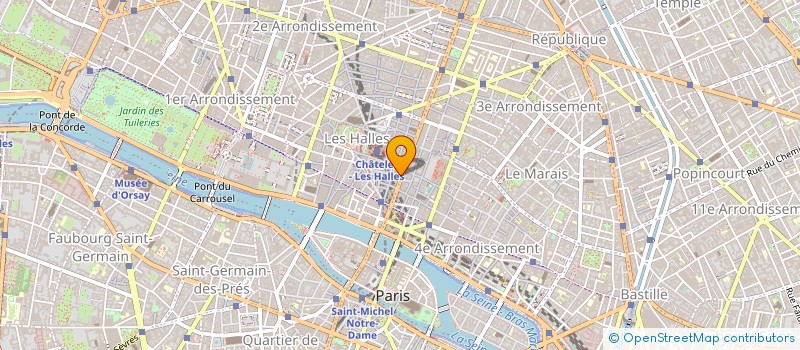 localisation de l'entreprise LA GRANGE DU GRAND CHAMFROI à PARIS
