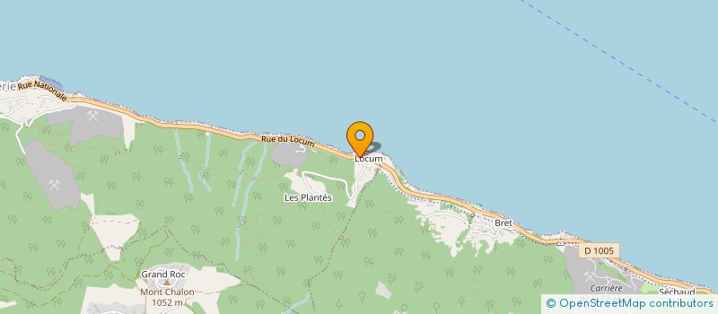 localisation de l'entreprise LA GRANGE DU LAC  MEILLERIE