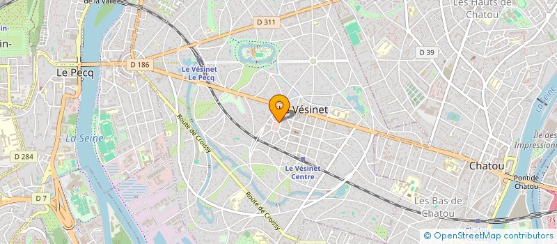 localisation de l'entreprise LA GRANGE DU MARCHE  LE VESINET