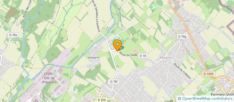 localisation de l'entreprise LA GRANGE DU PAYS DE GEX  PREVESSIN-MOENS