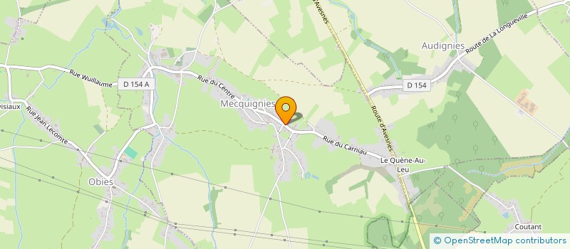 localisation de l'entreprise LA GRANGE FLEURIE  MECQUIGNIES