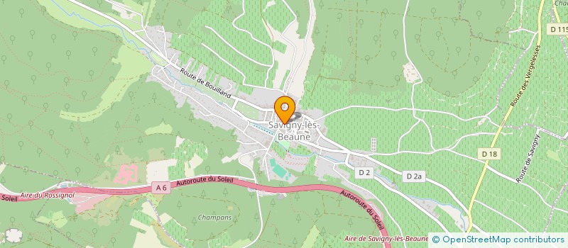 localisation de l'entreprise LA GRANGE GOURMANDE  SAVIGNY-LES-BEAUNE