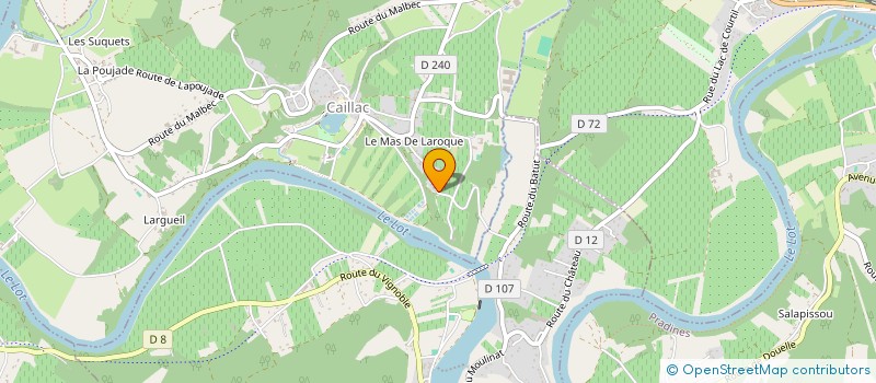 localisation de l'entreprise LA GRANGE LOTOISE  LUZECH