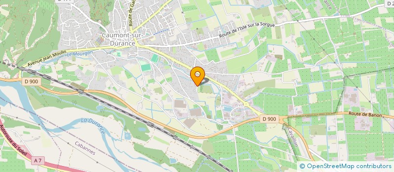 localisation de l'entreprise LA GRANGE NEUVE  CAUMONT-SUR-DURANCE