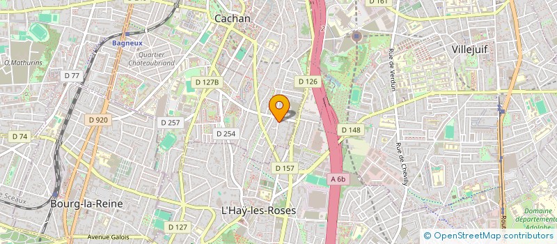 localisation de l'entreprise LA GRANGE ORY  CACHAN